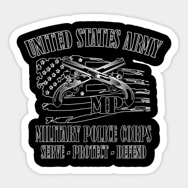 Military Police Corps Sticker by Relaxed Lifestyle Products